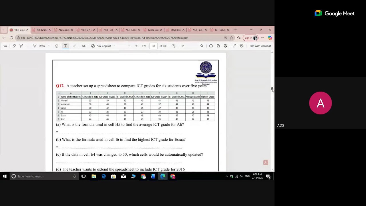 ICT G.7 Mock Rev 10-2-2026