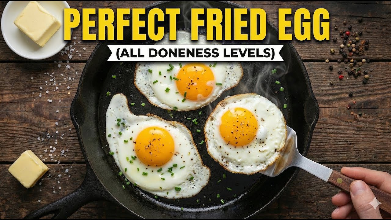 Perfect Fried Egg All Doneness Levels