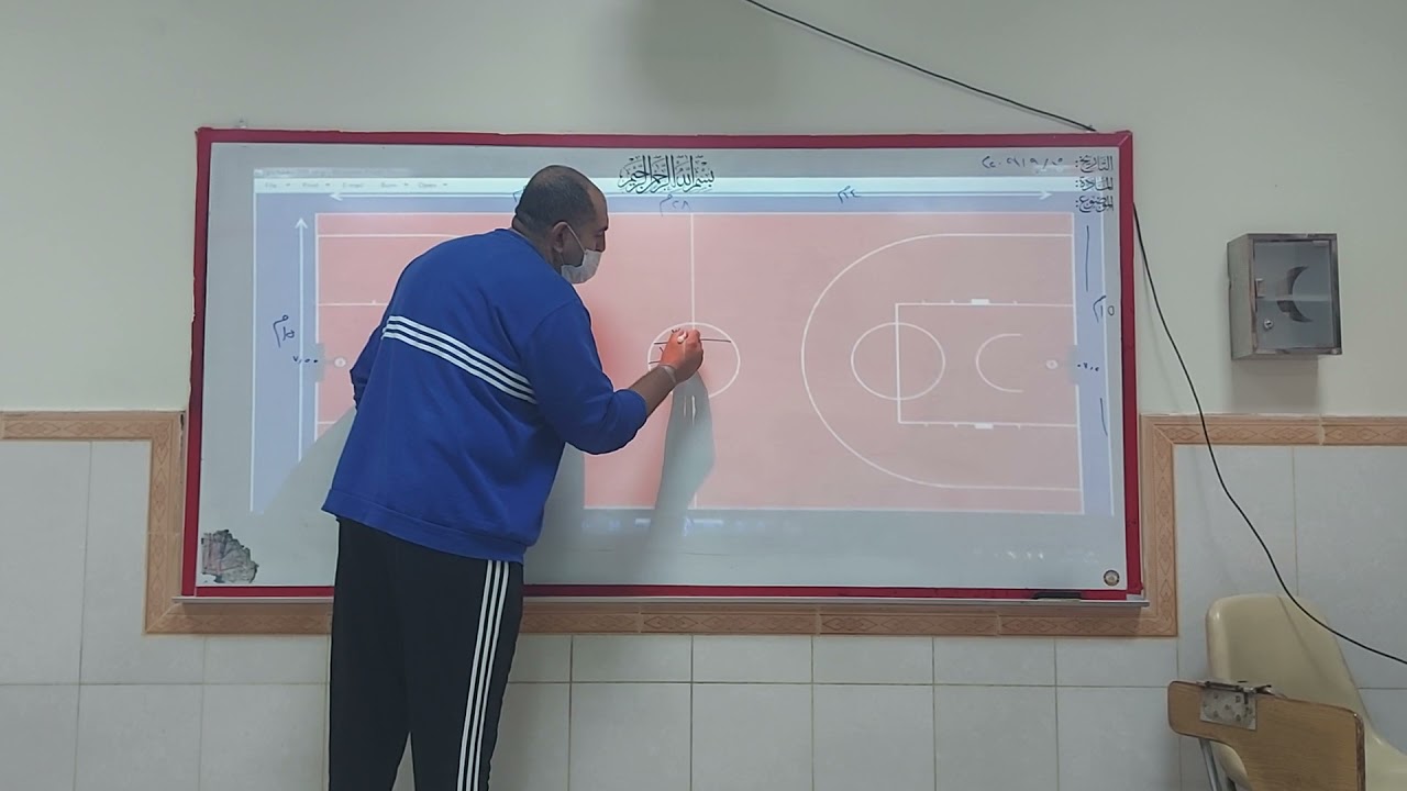 شرح أبعاد ملعب كرة السلة
