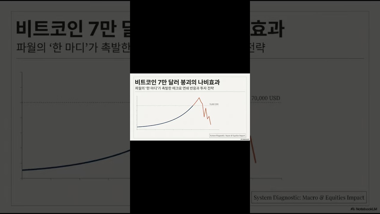 비트코인 7만달러 깨진 진짜 이유 (파월이 큰 거 터뜨림ㄷㄷ) #shorts