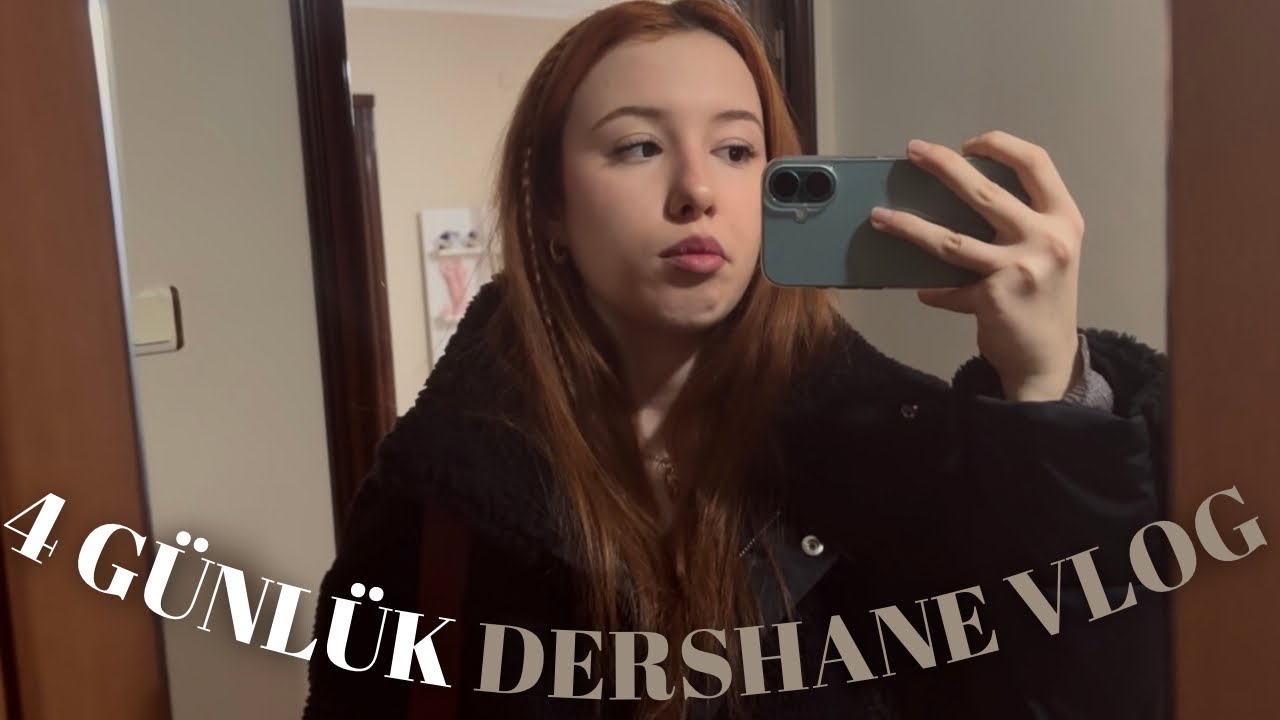 4 Günlük Dershane Vlog | Benimle Hazırlan, Ders & Günlük Hayat