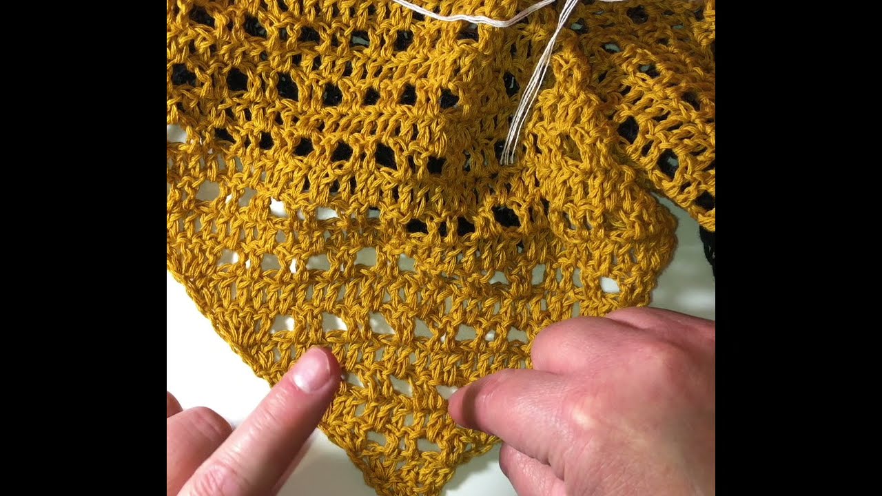 Left Hand: Fall Triangle Shawl Pattern for Beginners