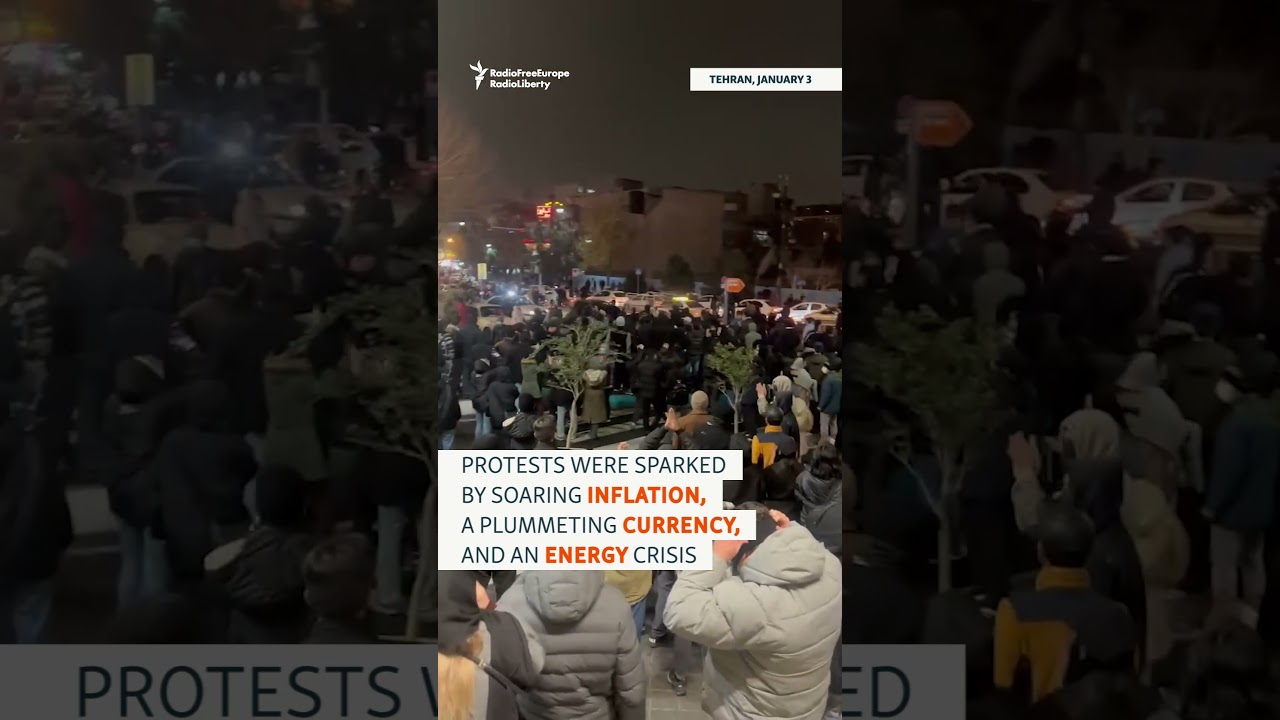 Iranians Clash With Police On Seventh Night Of Protests