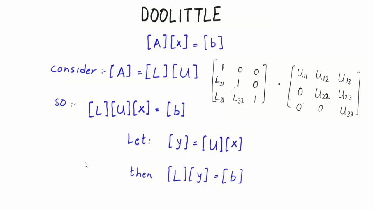 Doolittle Factorization