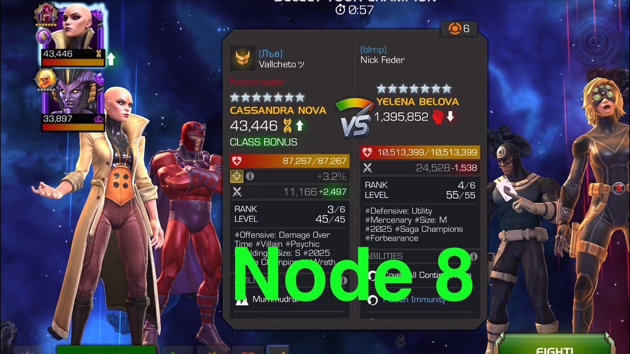 Mcoc | Node 8 | Yelena Belova | WAR