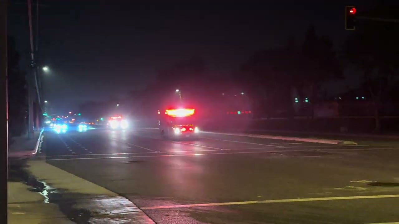 CalFire/Riverside County FD Squad 27 & AMR Responding