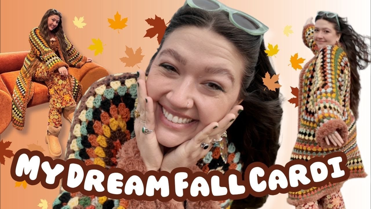 Вяжу крючком осенний кардиган моей мечты