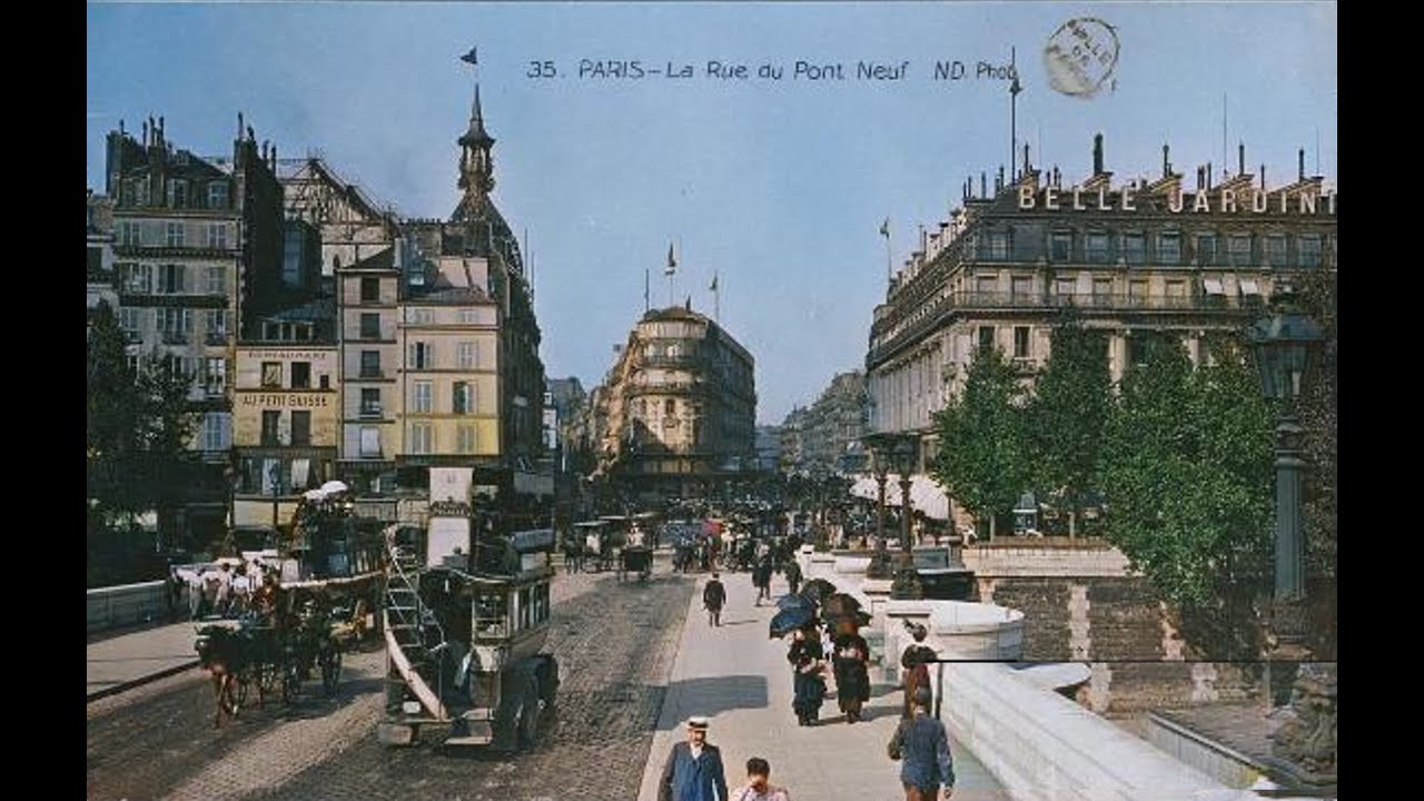 La rue du Pont-Neuf et la Belle Jardinière à la Belle Epoque