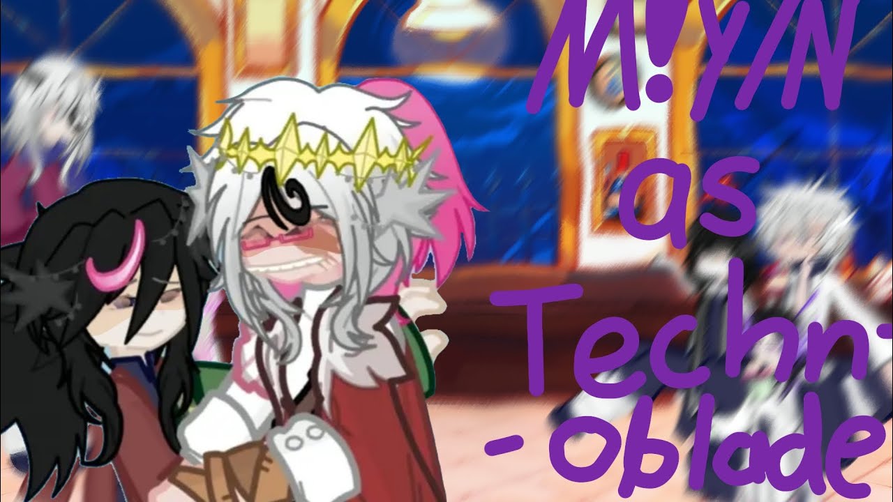 Hashiras react to Giyuu's boyfriend as M!Y/N as technoblade || gacha life 2 || part 1 ||