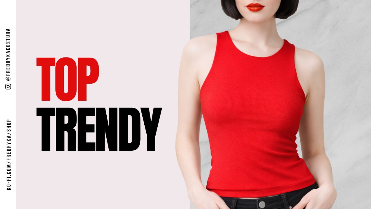 Cómo Confeccionar el Top Trendy en Lycra Paso a Paso Fredryka