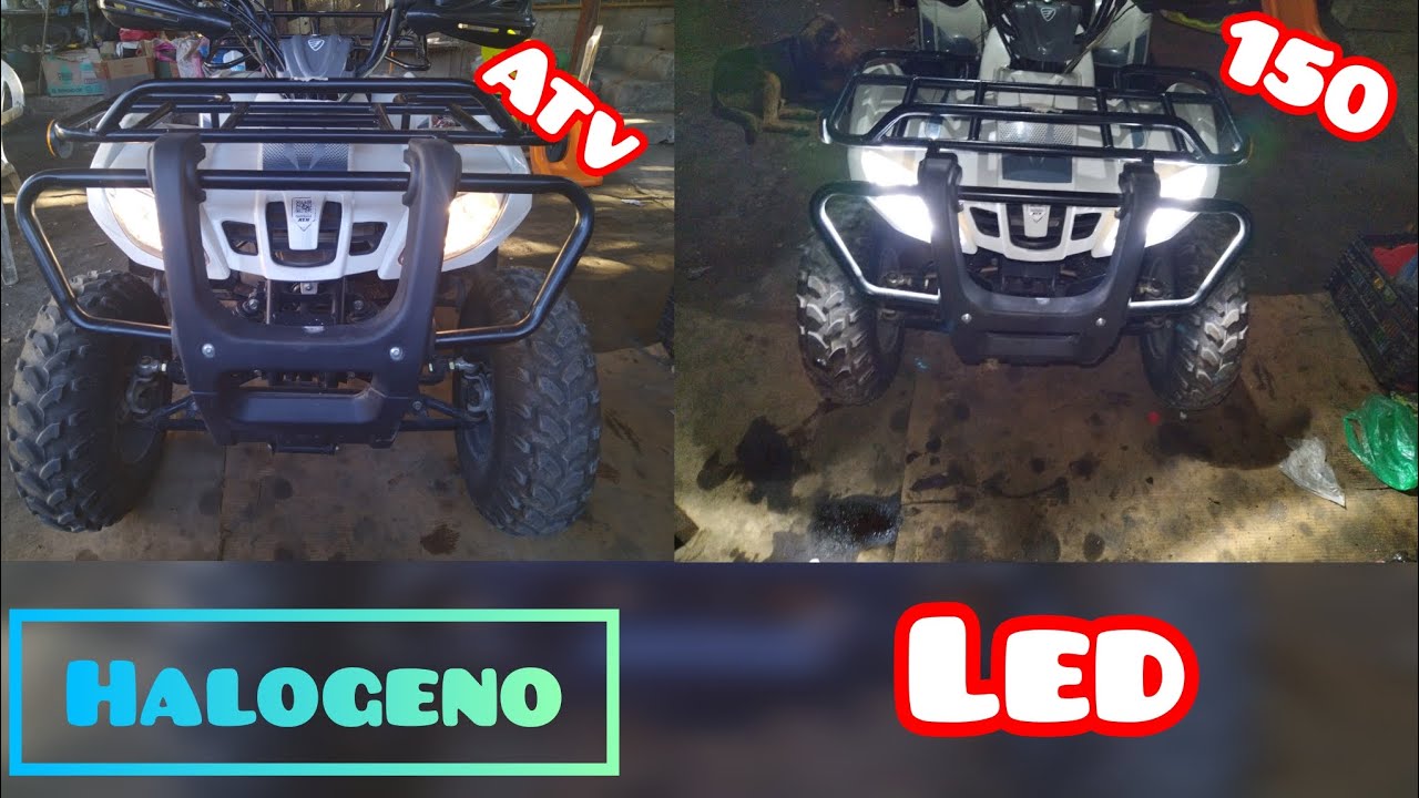 COMO INSTALAR FOCOS LED A TU CUATRIMOTO ATV 150