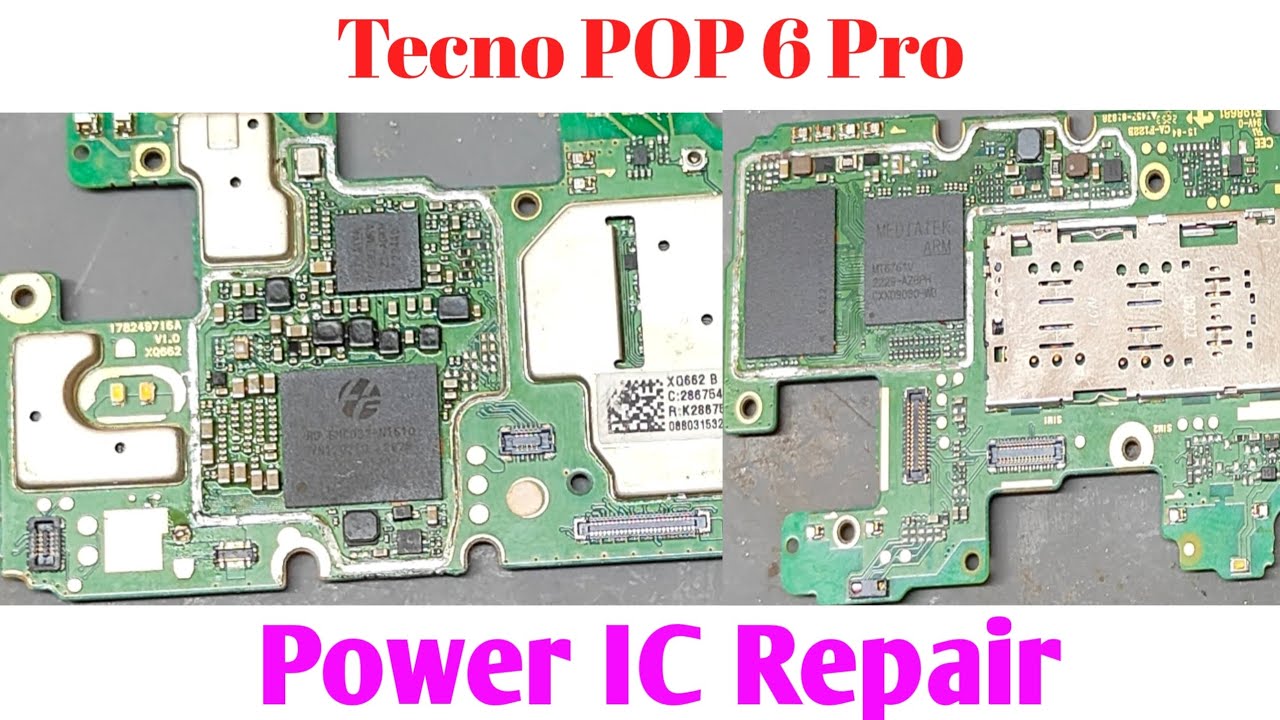 How To Repair #Tecno #POP 6 Pro #Power #IC #Dead #Phone #Power #IC #Repairing #Problem #Solution##
