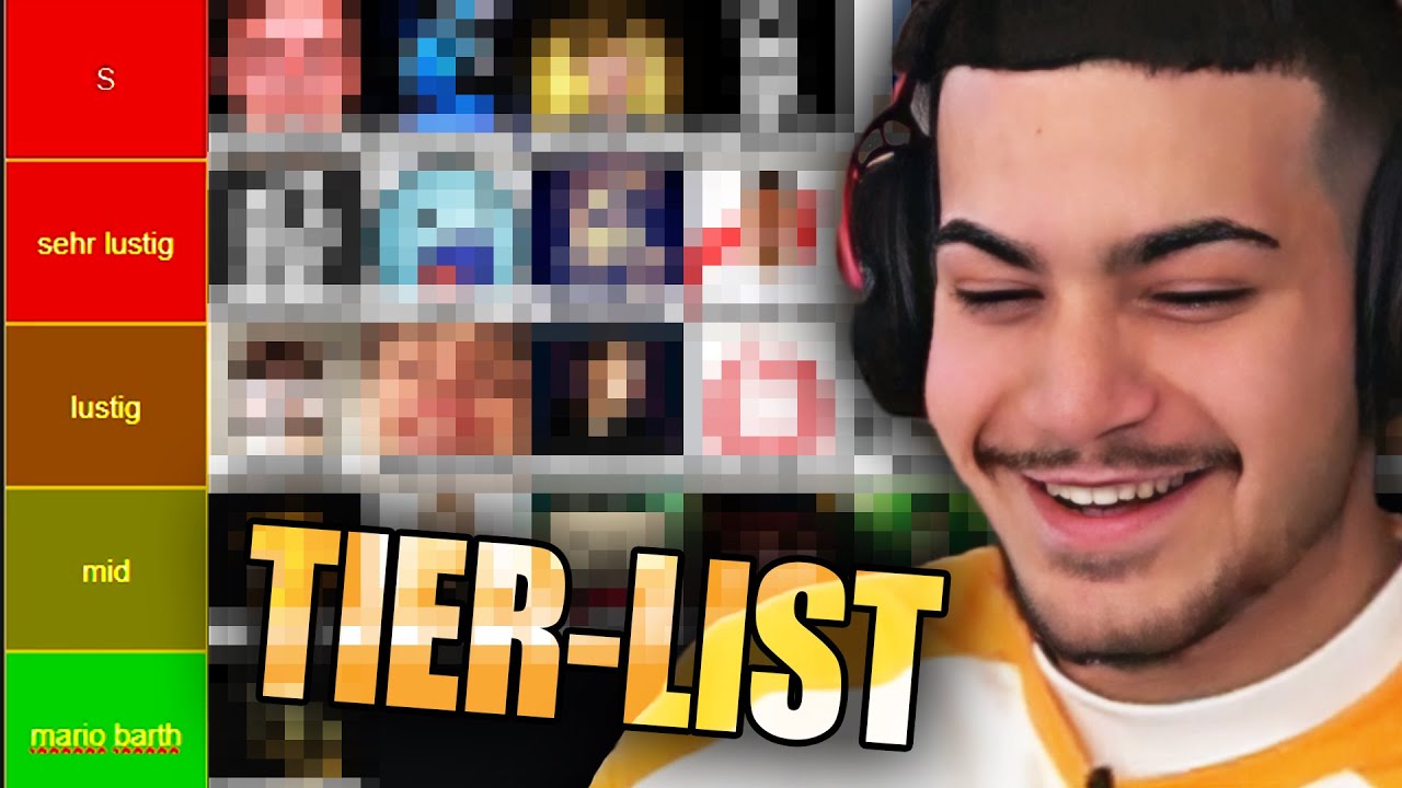 STREAMER TIER-LIST NACH HUMOR mit @unsympathischtv | Rohaze