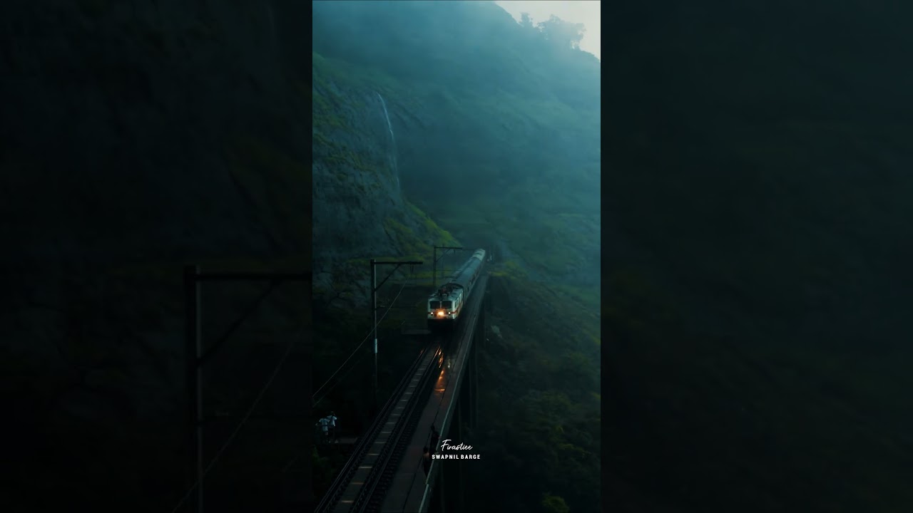 KP Falls Khopoli 🚂😍 #train #railway #maharashtra #youtubeshorts #trending