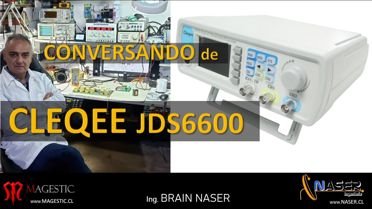 CLEQEE JDS6600 DDS GENERADOR DE FUNCIONES / SEÑALES – ESPAÑOL