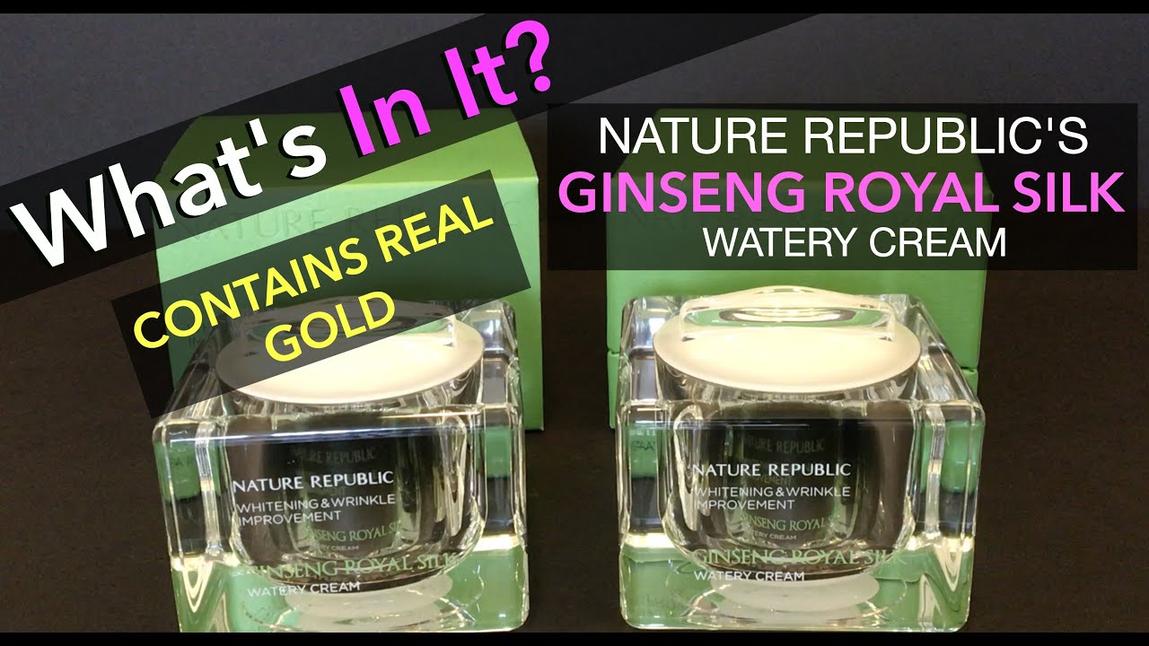 Nature Republic's Ginseng Royal Silk Whitening & Wrinkle Improvement Watery Cream - What's In It?