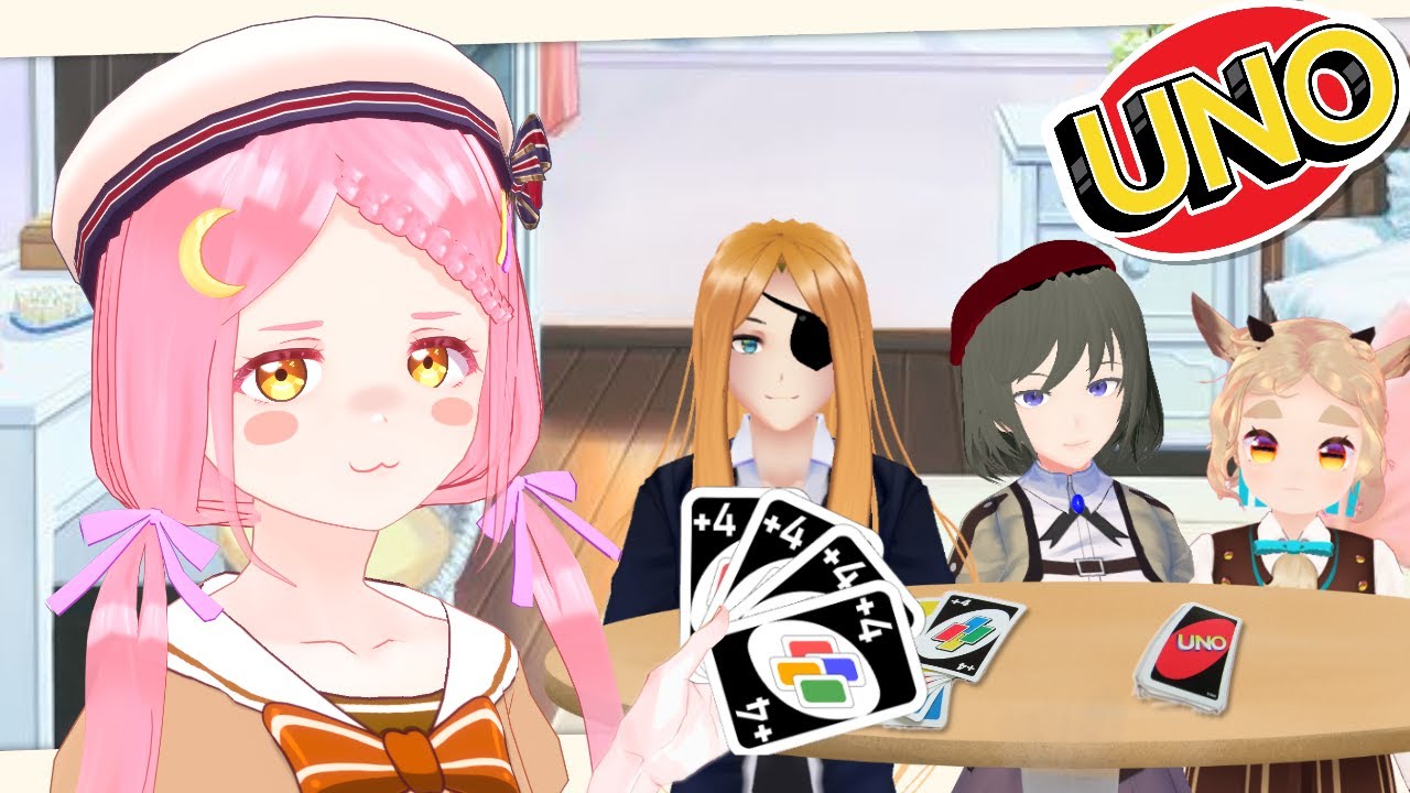 【UNO】Уно коллаб с японскими друзьями!【ru/en vtuber】
