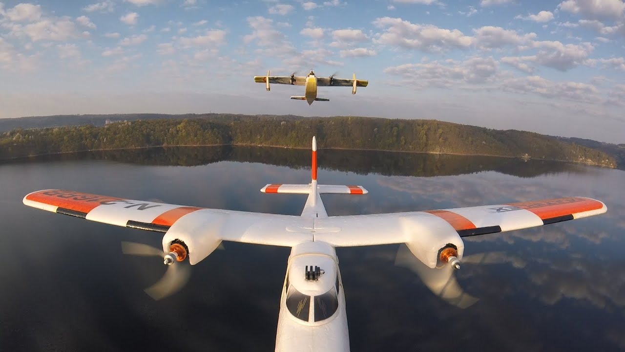 Multiplex Twinstar and Puddle Star FPV over the Vranov dam 04 2022