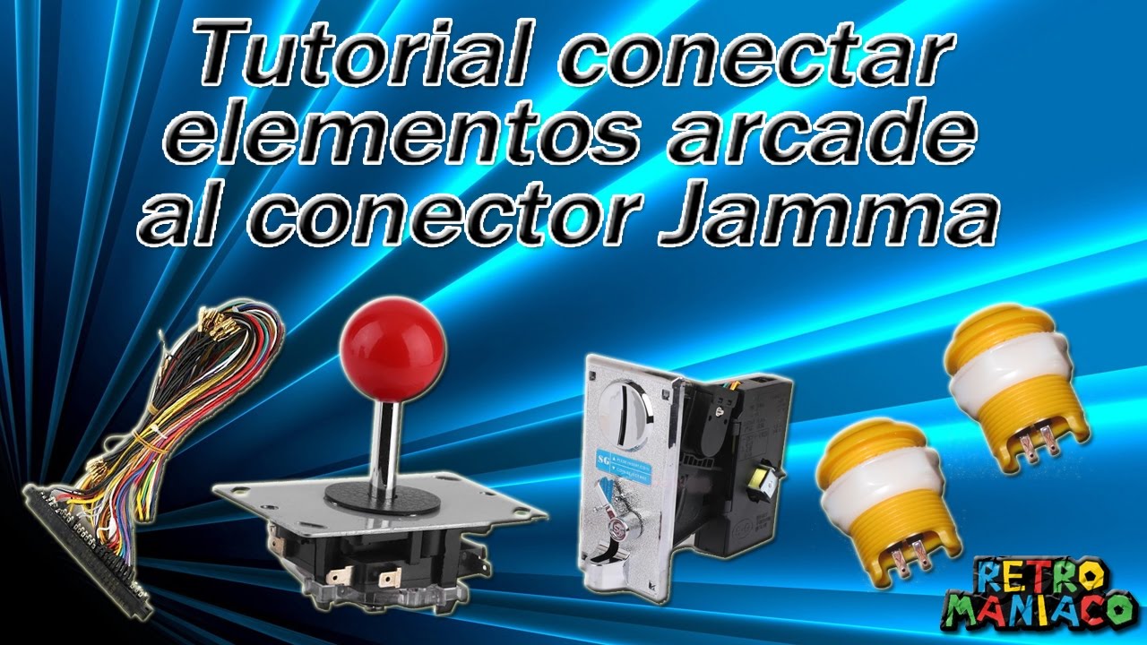 Tutorial conectar elementos arcade al conector Jamma y montar tu propia máquina recreativa.