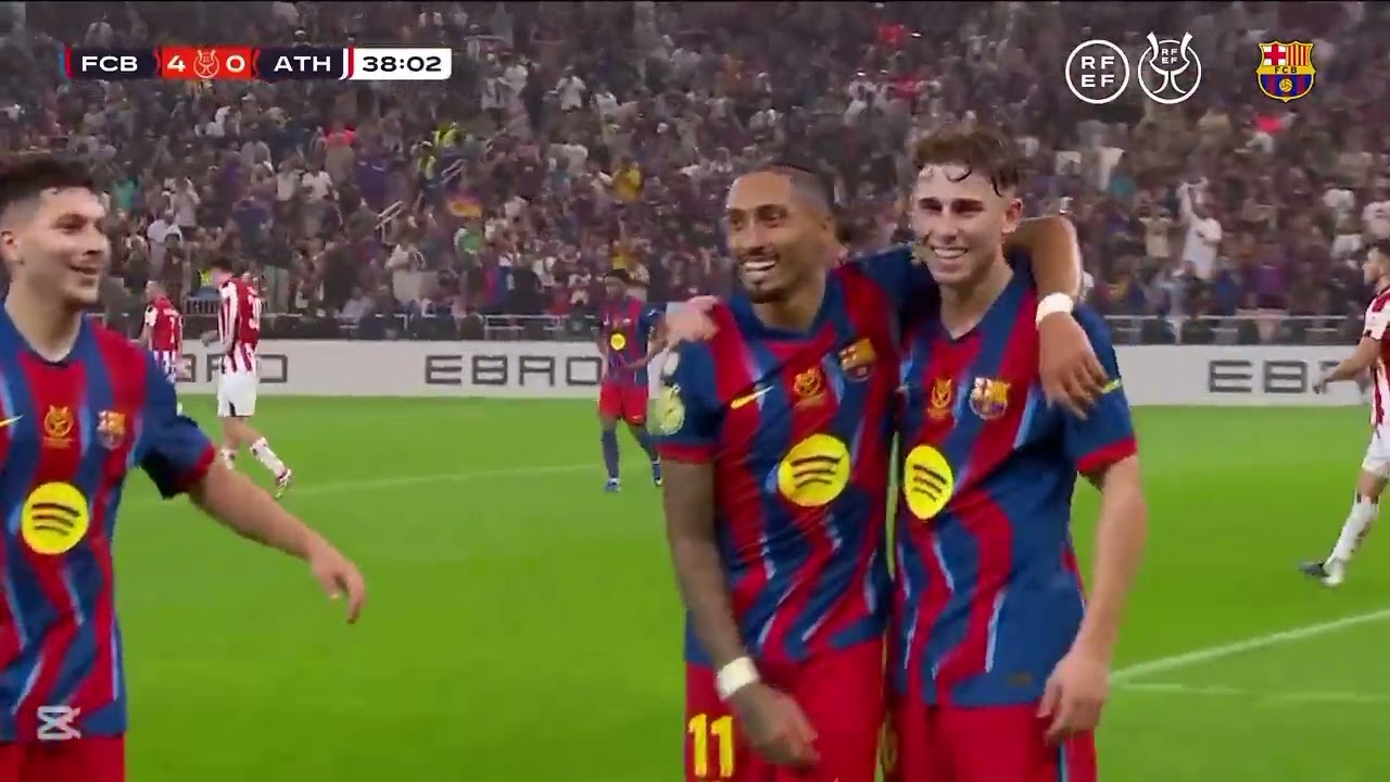 HIGHLIGHT OF BARCELONA 5 VS 0 ATHLETIC CLUB #BARCELONA 