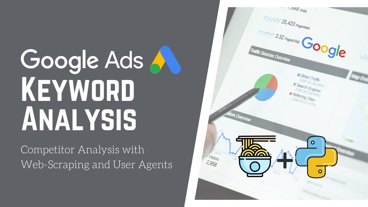 Targeted Keyword and Competitor Analysis with Google Ads — Python Web Scraping Task Automation