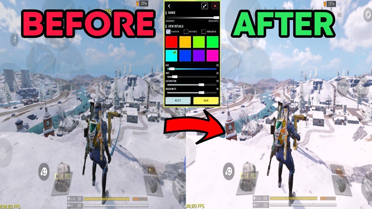 Realistic Custom Graphics Settings/CODE In COD MOBILE 😍 CODM Best Graphics Settings & Gameplay