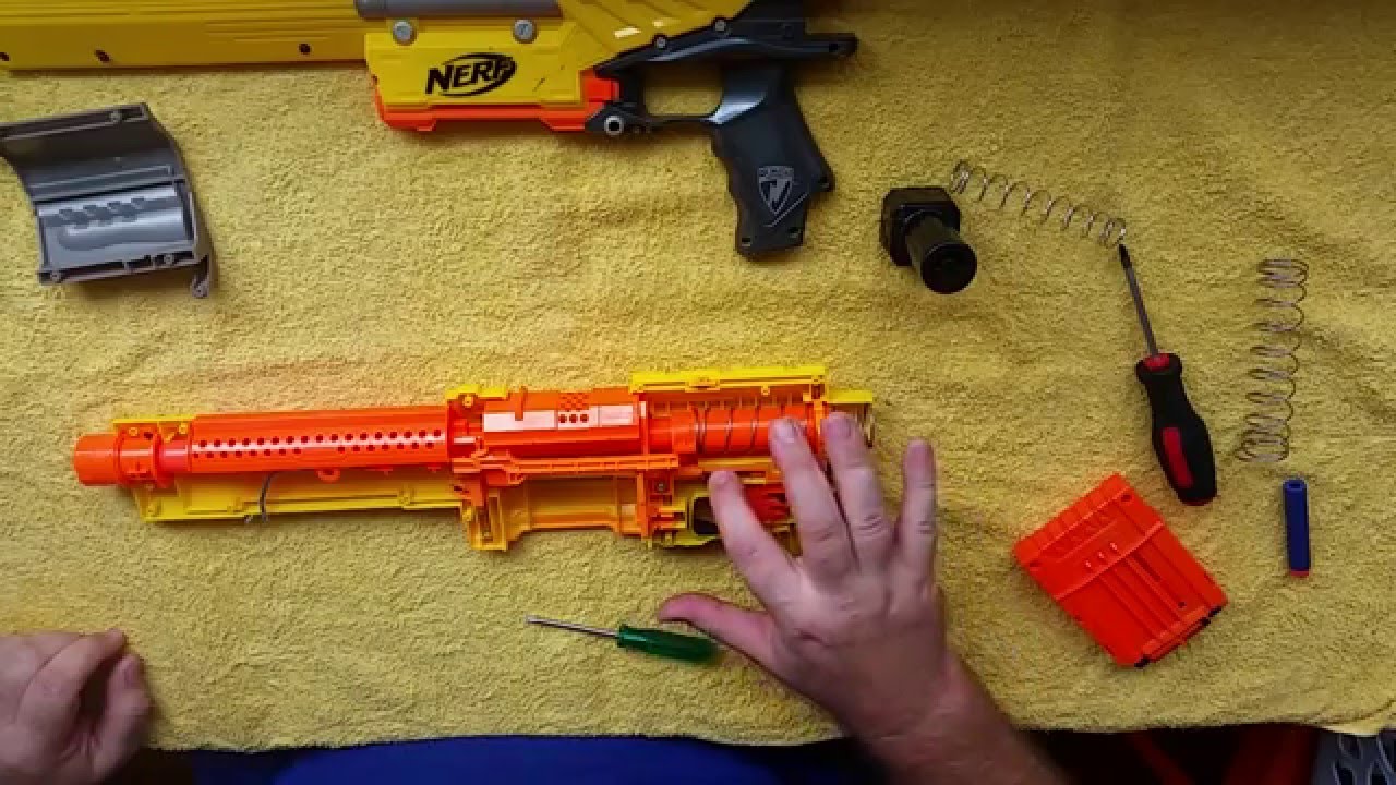 Nerf Alpha Trooper power mod , spring replacement modification
