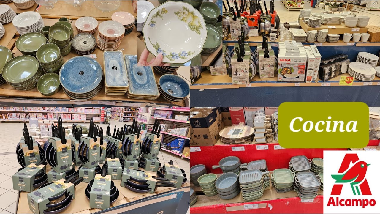 Alcampo Novedades Todo para Cocina Tendencias 2026 Vajilla Utensilios Accesorios Tablas de madera