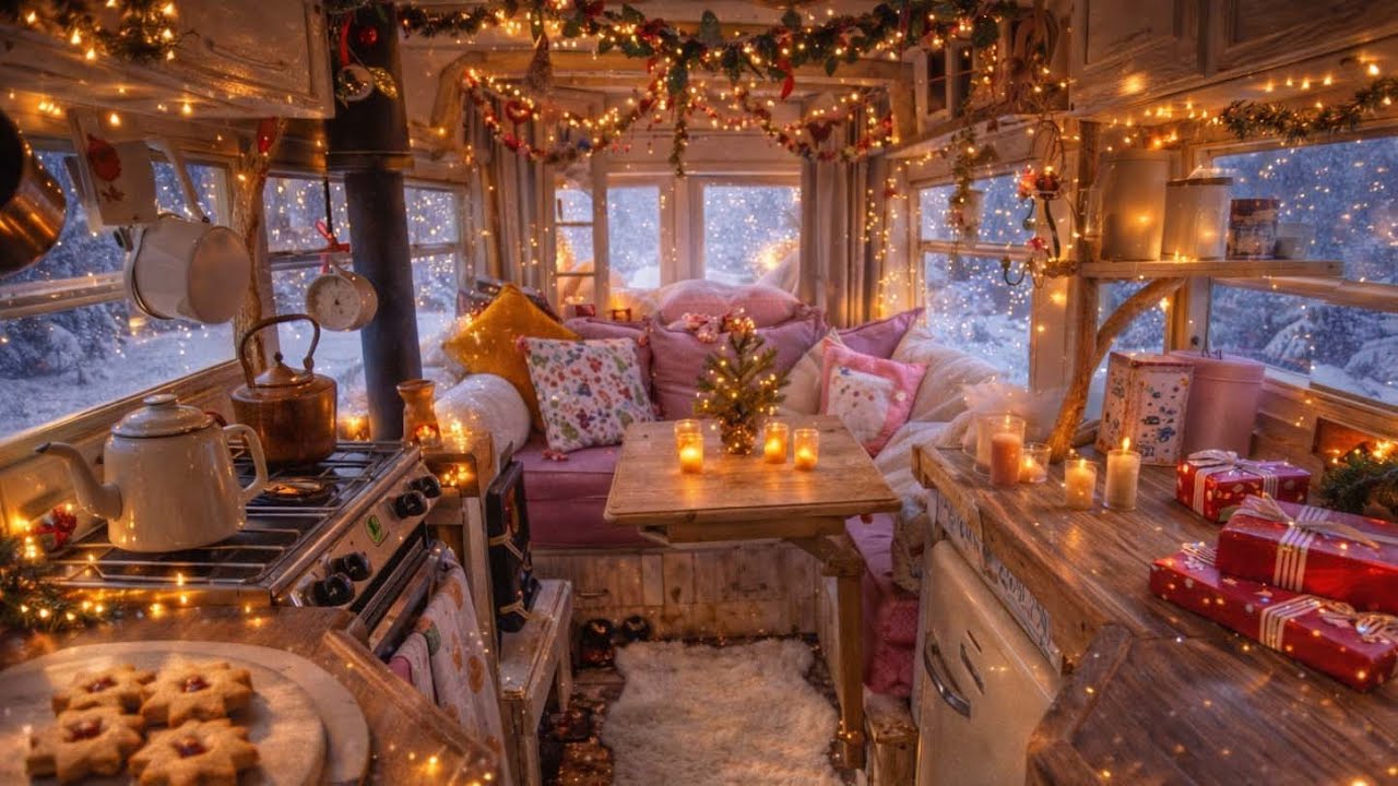 Enchanting Winter Vanlife ❄️ Music & Ambience, [NO TALKING] 🌲
