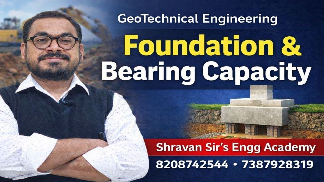 LECTURE -3 FOUNDATION & BEARING CAPACITY OF SOIL -GEOTECHNICAL ENGINEERING BY SHRAWAN PAWAR SIR