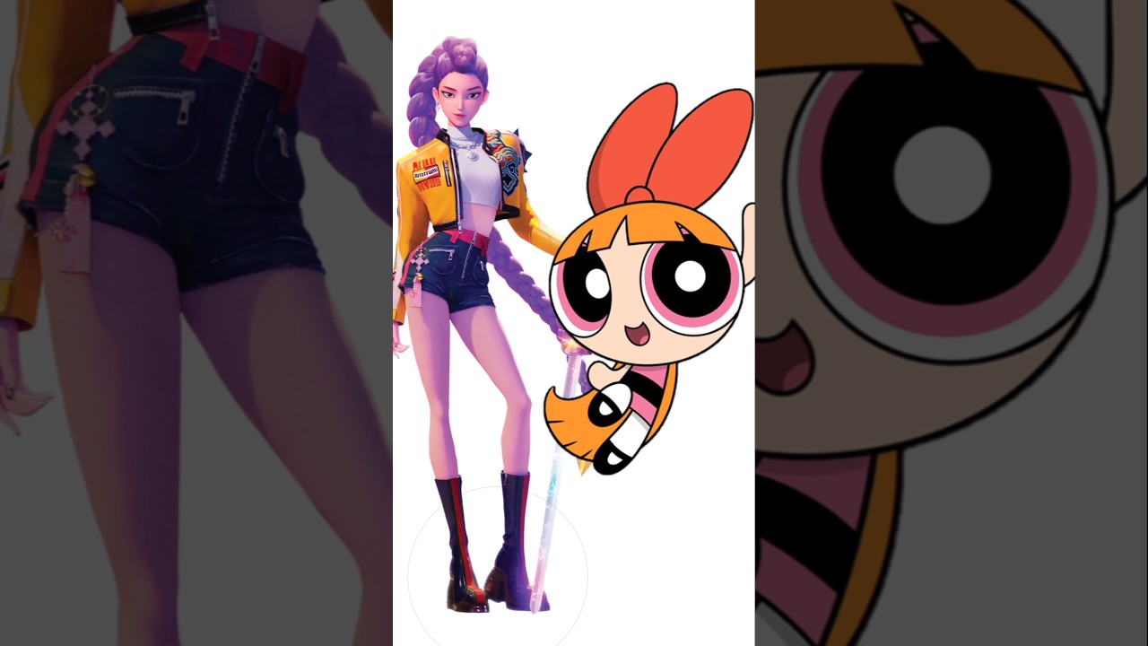 Blossom as Rumi #kpopdemonhunters #powerpuffgirls #digitalartist