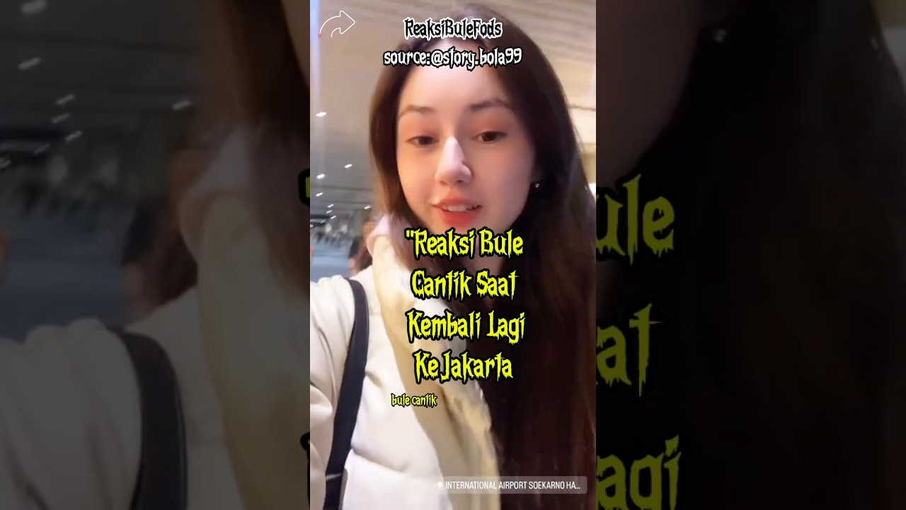 Reaksi Bule Cantik Saat Ke Jakarta‼️