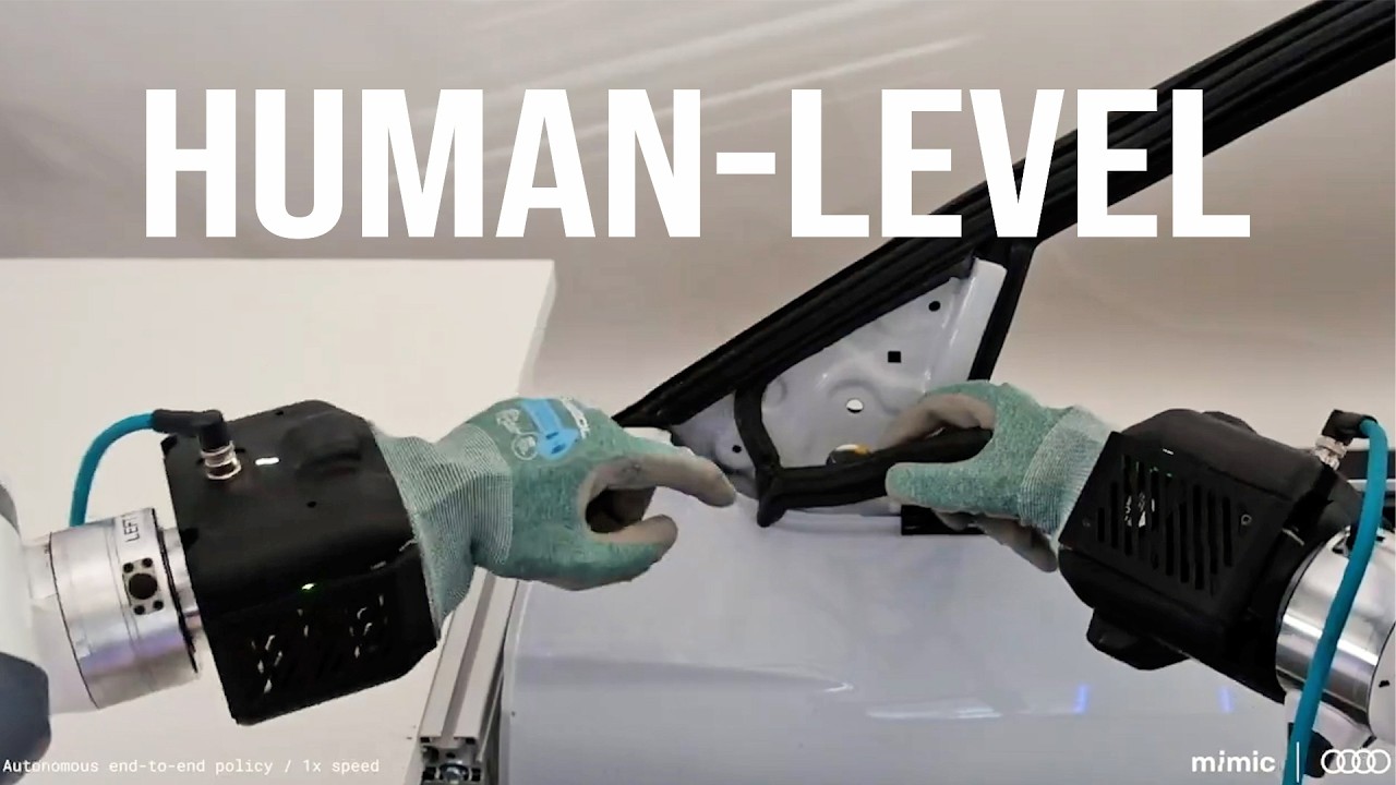 Pixel → Action: Mimic Robot Hands Install an Audi Door Seal
