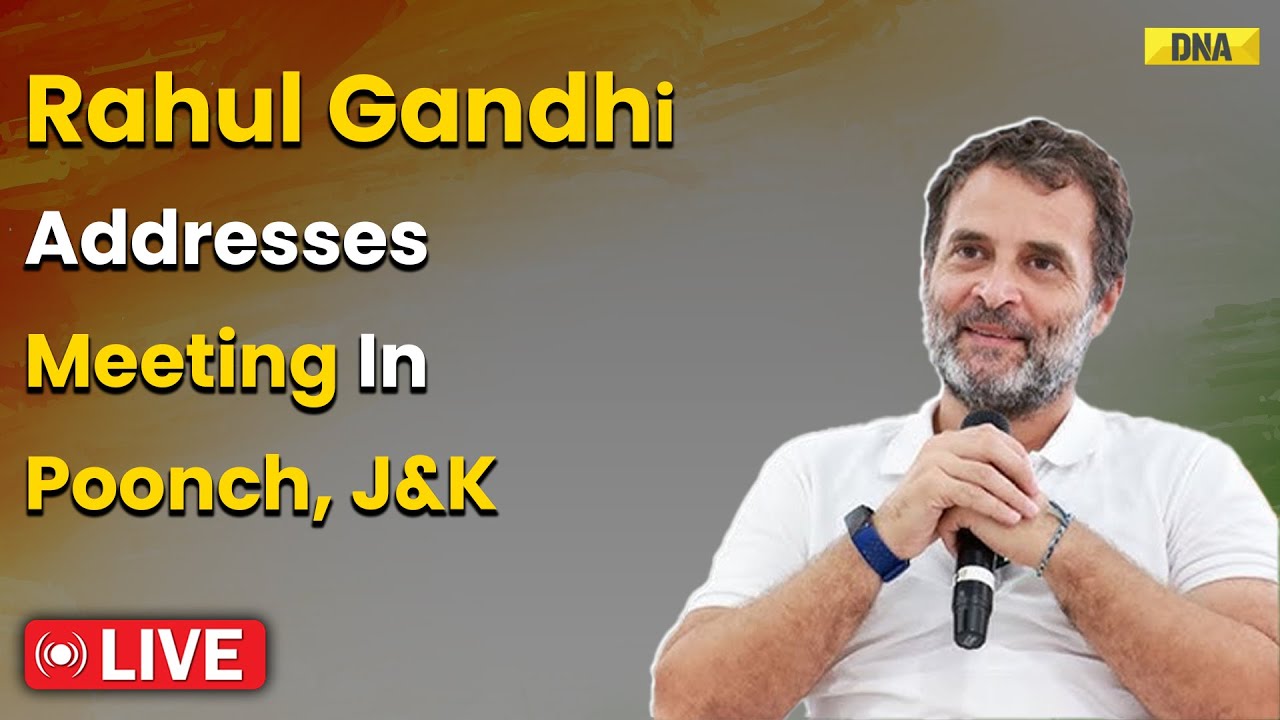 LIVE: Rahul Gandhi Addresses Public Meeting In Poonch | J-K Assembly Polls | Congress | BJP | NC