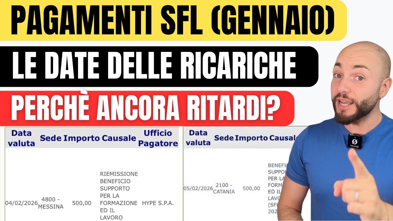 📌 Pagamenti SFL: ricariche straordinare dal 4 febbraio 2026! Cosa sta succedendo e cosa controllare