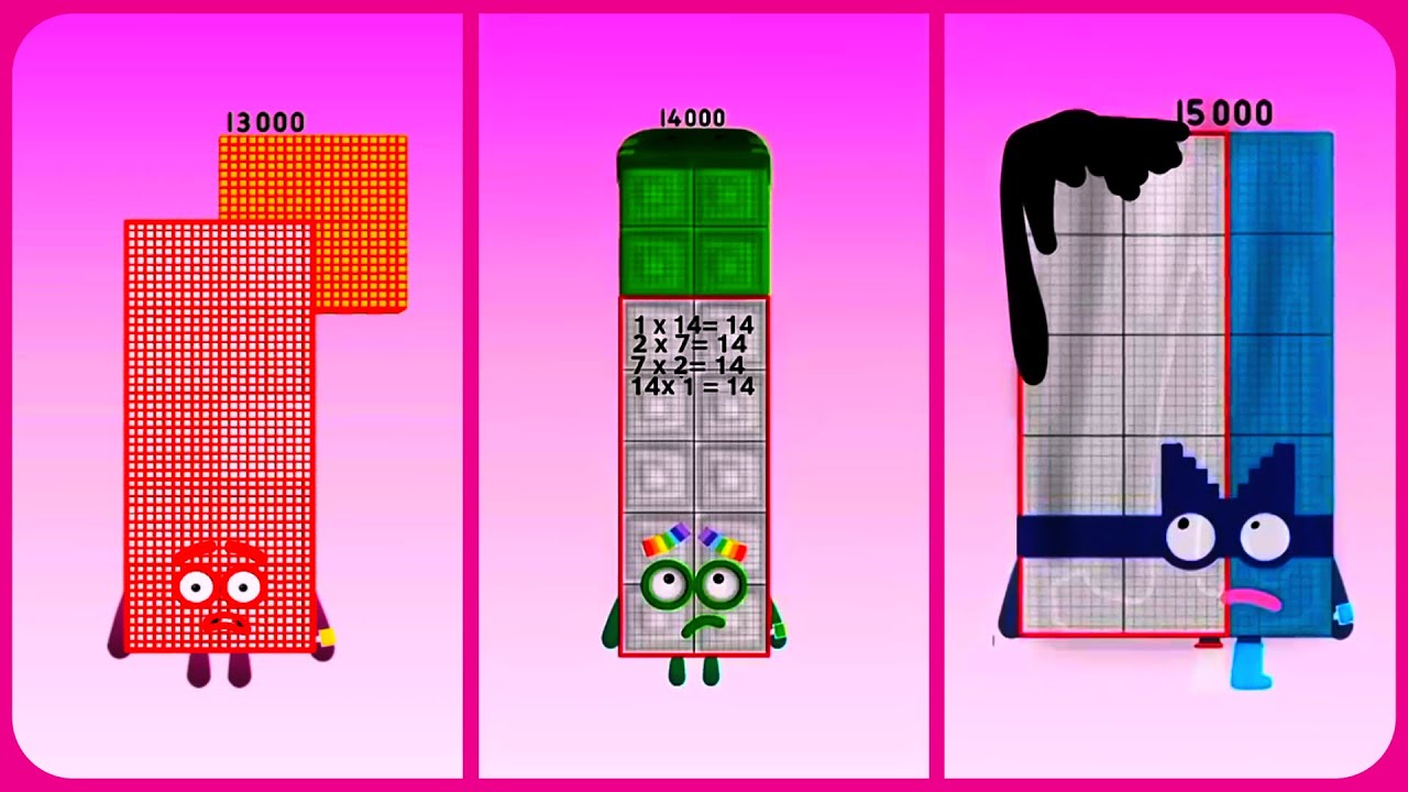 Sprunki OC ALL Numberblocks 13 000 - 15 000 | Compilation Incredibox 