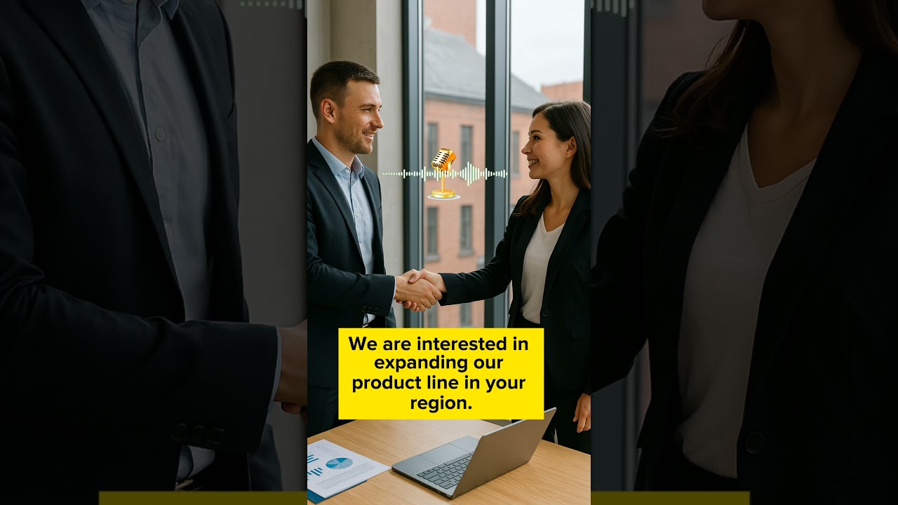 English Conversation A2 B1 &ndash; Meeting a Business Partner | Office Dialogue