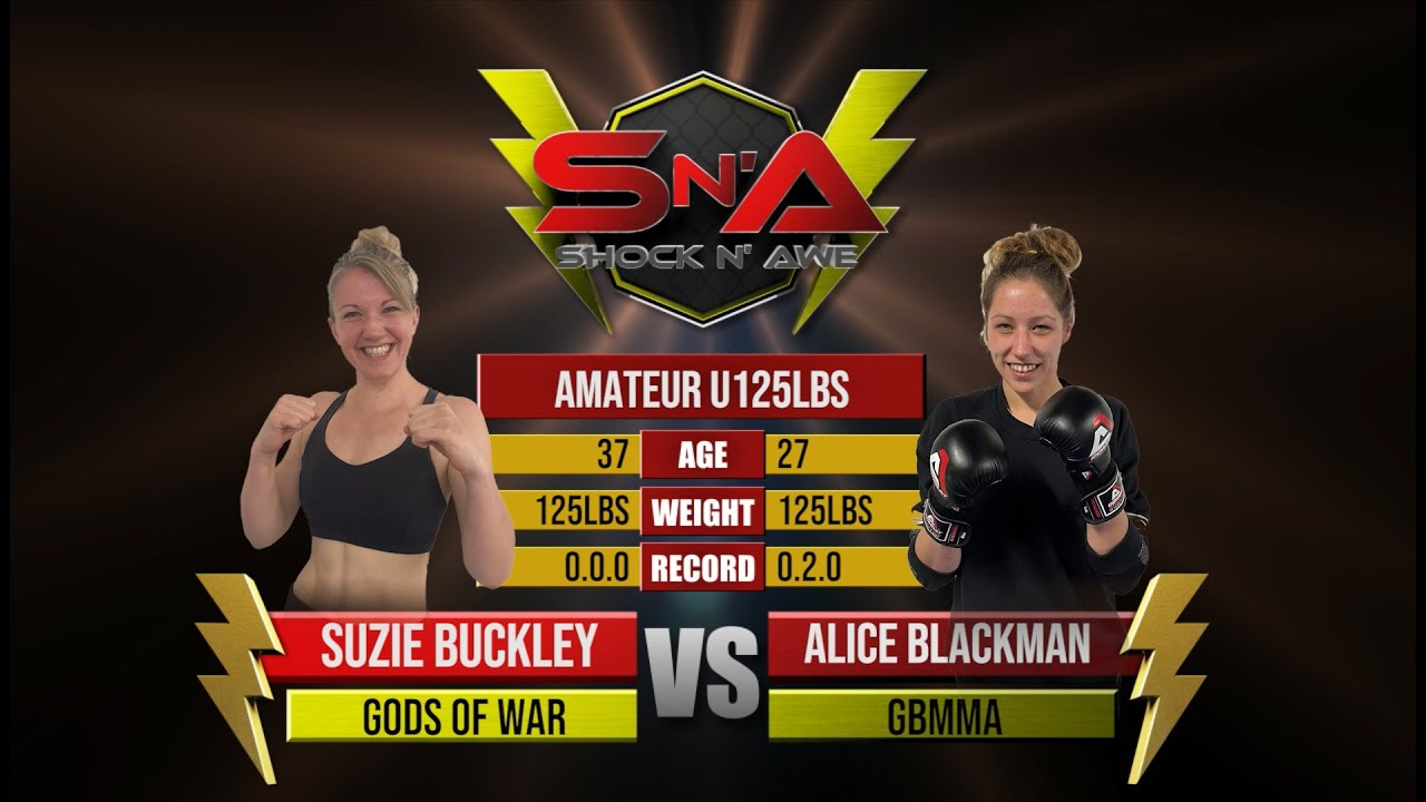 Shock N Awe 33 - Suzie Buckley vs Alice Blackman Amateur Flyweight MMA 125lbs