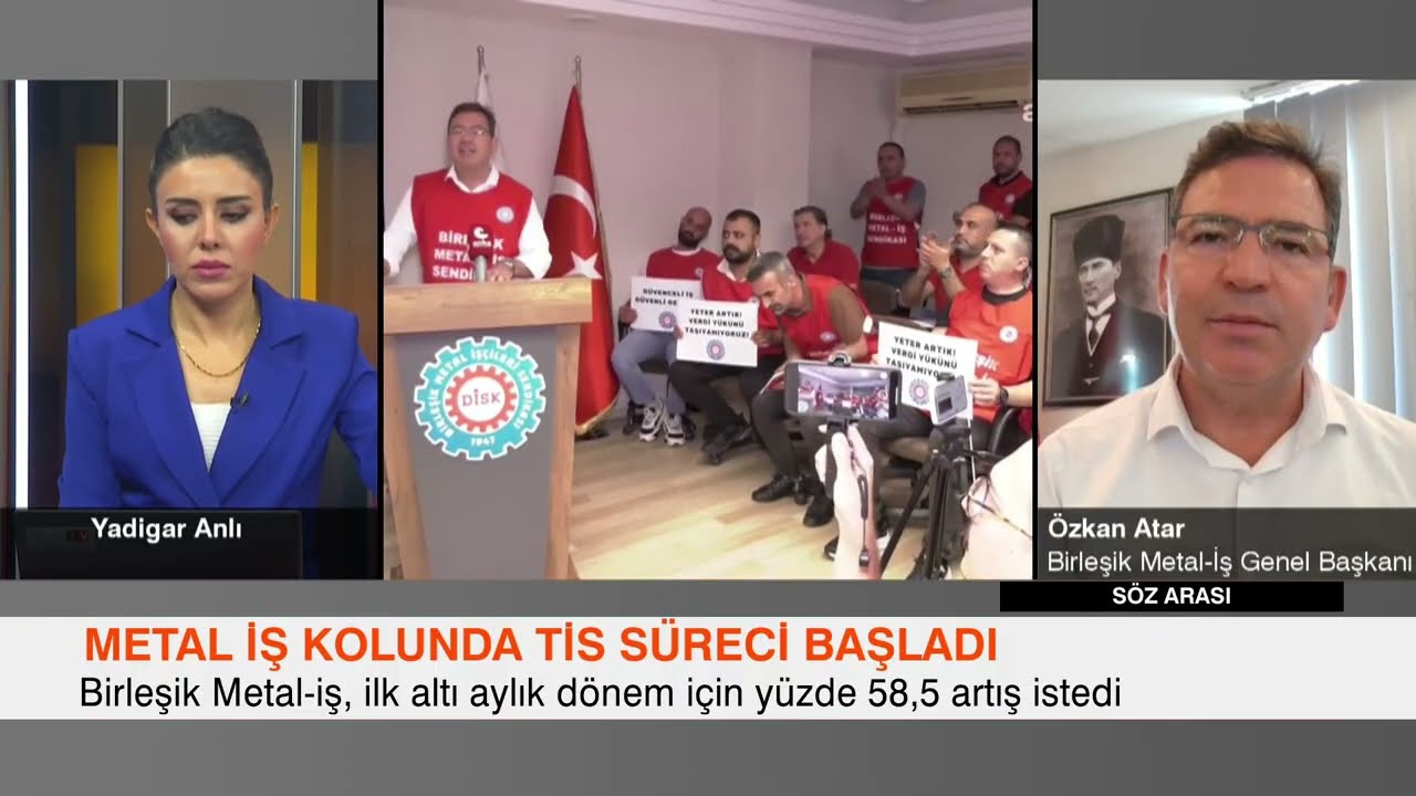 Genel Başkanımız Özkan Atar İLKE TV'de MESS Grup TİS teklifimizi anlattı
