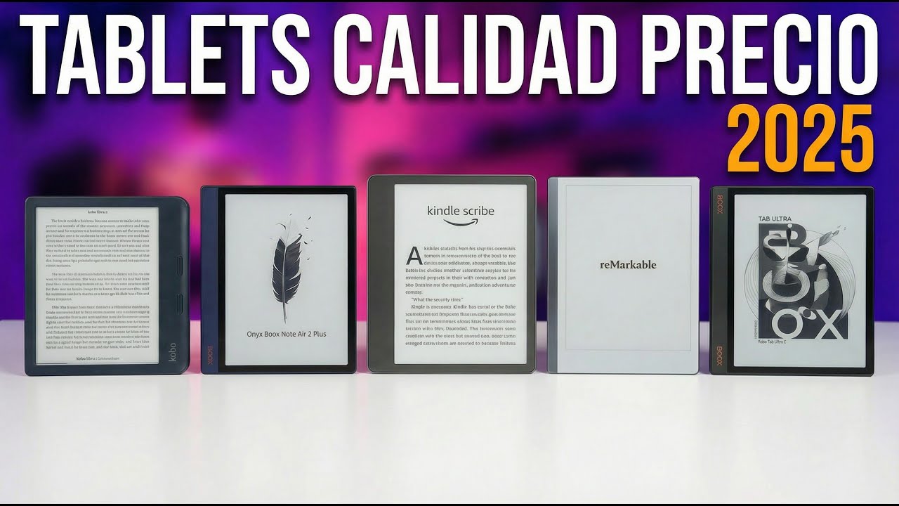 Las Mejores 5 Tablets de Tinta Electrónica (E-Ink) de 2025