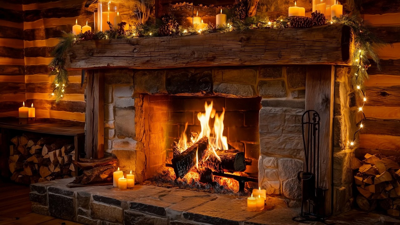 Sunday Fireplace Retreat | 10 Hours of Natural Fire Sounds to Melt Your Stress Away