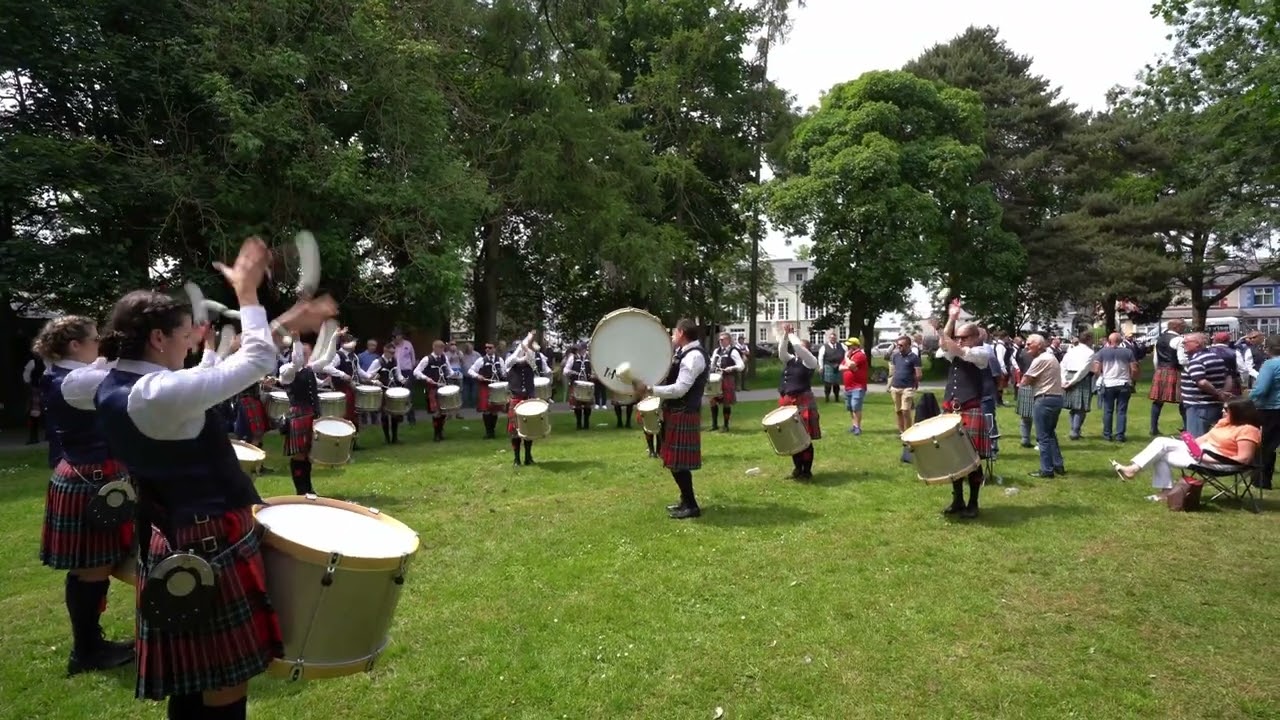 UK Championships 2023 - Field Marshal Montgomery Pipe Band Warmup - Pipes/Drums/Full Band