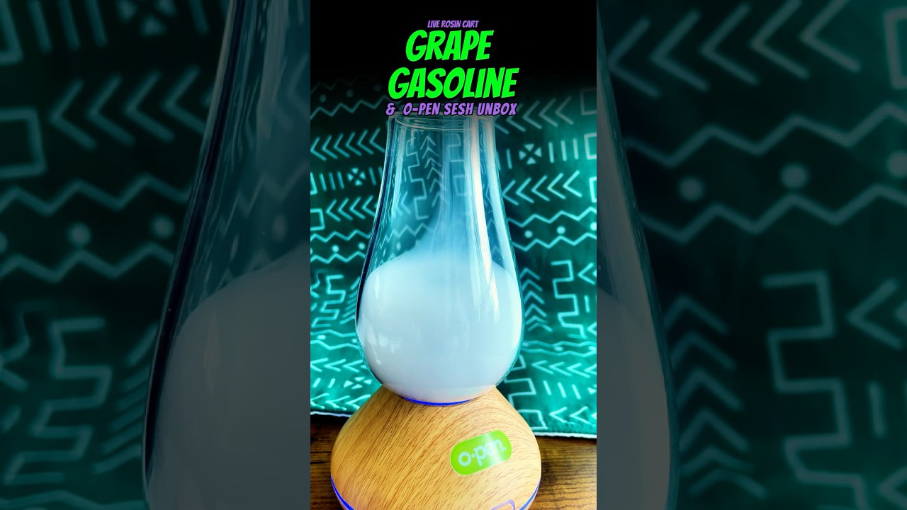 O-Pen Sesh Unboxing & Grape Gasoline Cart Review 🔋 First Hit w/ Blue River Live Rosin