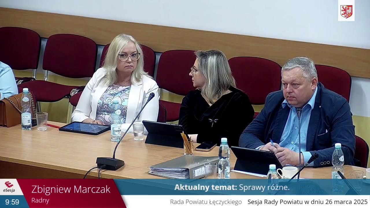 Trzynasta Sesja VII kadencji Rady Powiatu Łęczyckiego