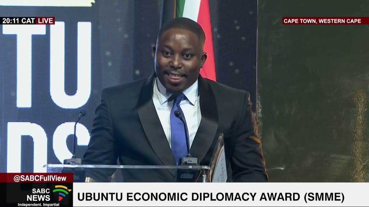 2023 Ubuntu Awards I  BATHU Shoes' Theo Baloyi wins Ubuntu Economic Diplomacy Award (Africa)