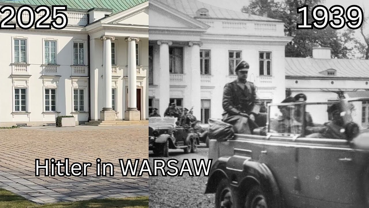 Tour - Hitler in Warsaw, Poland - Victory Parade 1939