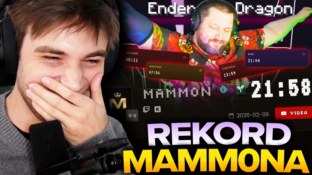 XN OGLĄDA PB MAMMONA I MINECRAFT WORLD RECORD
