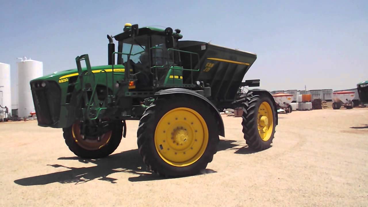 Big Iron 230426 John Deere 4930 Fertilizer Spinner Spreader with New Leader spreader