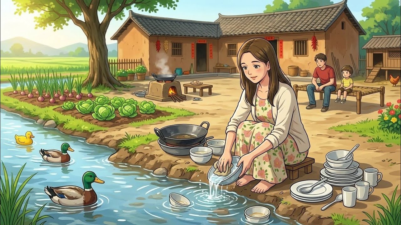 The Quiet Routine That Brings Real Peace || Ghibli-Style Village Life (Morning to Evening)