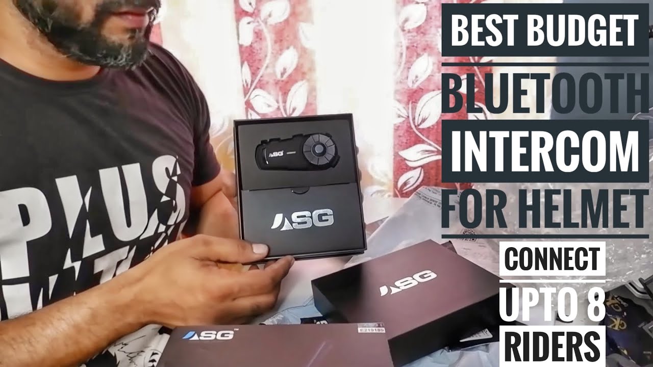 UNBOXING ASG SG5 BLUETOOTH INTERCOM & MOBILE HOLDER